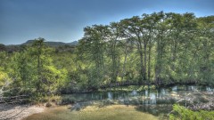 Firewater lodging on the Frio River